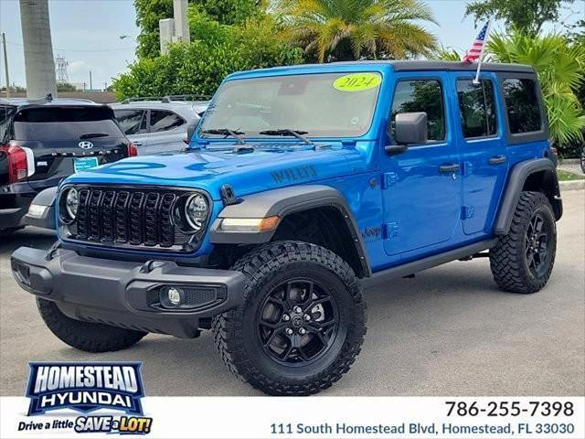 2024 Jeep Wrangler 4-Door Willys 4x4 for sale in Miami, FL