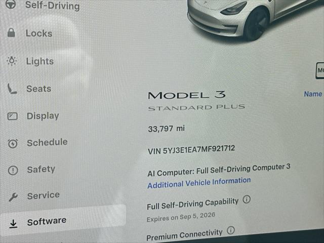 2021 Tesla Model 3 Standard Range Plus Rear-Wheel Drive