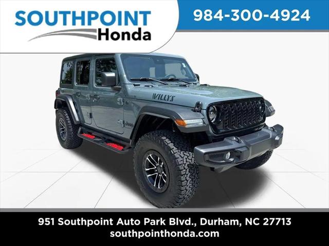 2025 Jeep Wrangler 4-Door Willys 4x4 for sale in Durham, NC