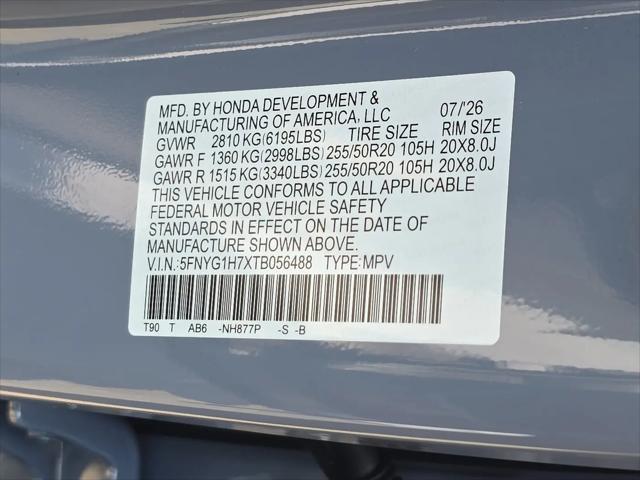 2026 Honda Pilot Touring