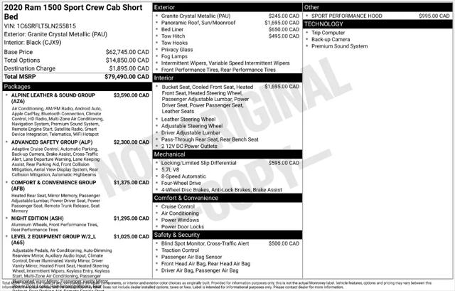 2020 Ram 1500 Rebel