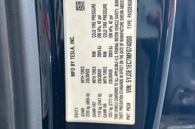 2021 Tesla Model 3 Performance Dual Motor All-Wheel Drive