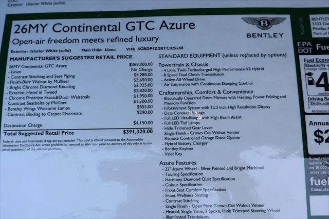 2026 Bentley Continental GT Azure