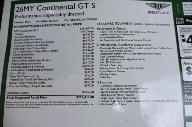 2026 Bentley Continental GT S