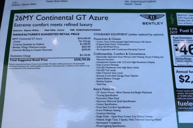 2026 Bentley Continental GT Azure