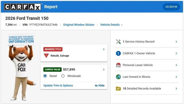 2026 Ford Transit Cargo Van T-150