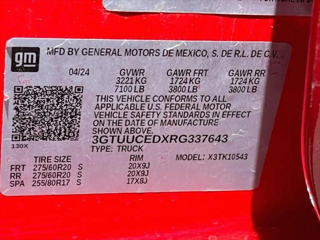 2024 GMC Sierra 1500 4WD Crew Cab Short Box Elevation with 3SB