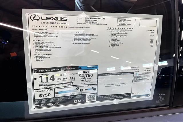 2026 Lexus 500e Premium AWD