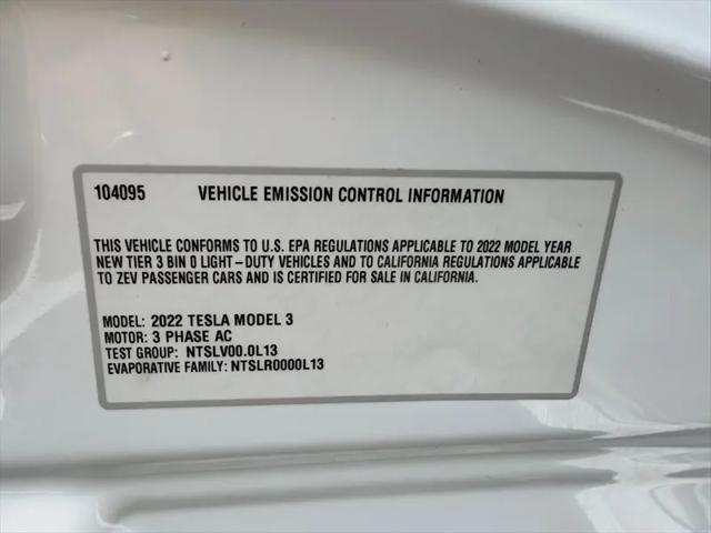 2022 Tesla Model 3 Rear-Wheel Drive