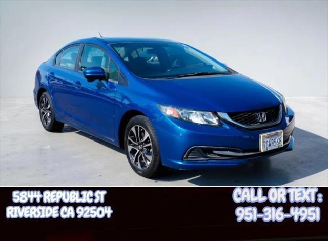 2014 Honda Civic EX for sale in Riverside, CA