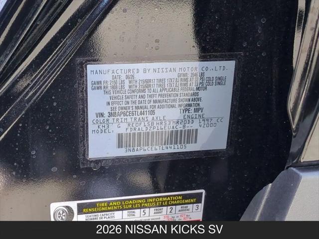 2026 Nissan Kicks SV