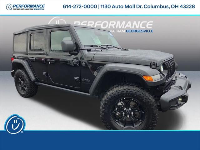 2025 Jeep Wrangler 4-Door Willys 4x4 for sale in Columbus, OH