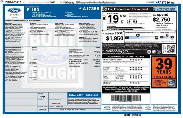 2017 Ford F-150 XL