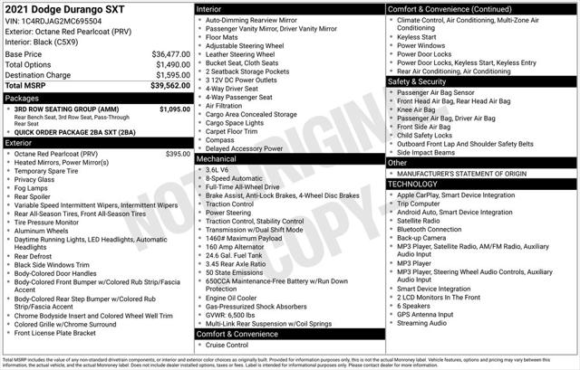 2021 Dodge Durango SXT AWD