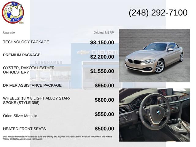 Used 2015 BMW 428i 428i For Sale in Waterford Twp, MI