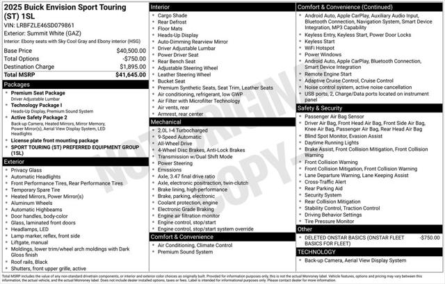 2025 Buick Envision Sport Touring AWD