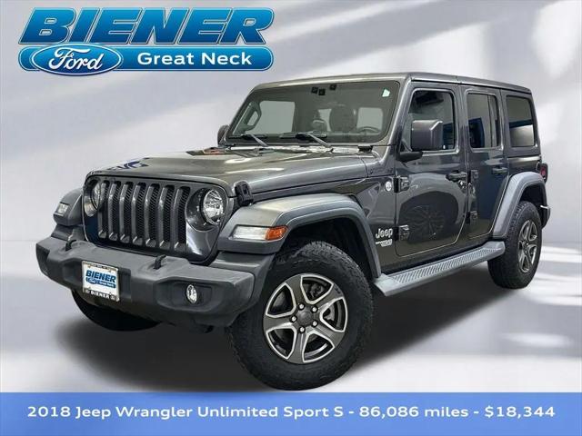 2018 Jeep Wrangler Unlimited Sport S 4x4 for sale in Great Neck, NY