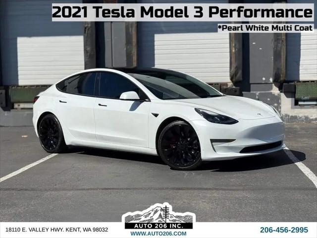 2021 Tesla Model 3 Performance Dual Motor All-Wheel Drive for sale in Kent, WA