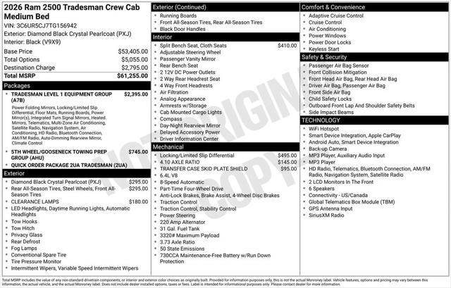 2026 Ram 2500 Tradesman Crew Cab 4x4 64 Box