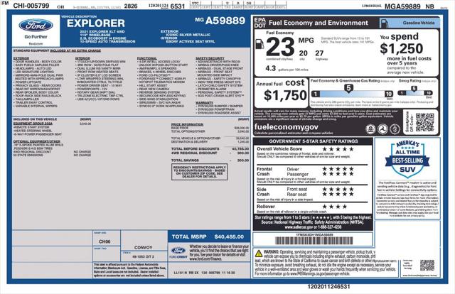 Used 2021 Ford Explorer XLT For Sale in Muscle Shoals, AL