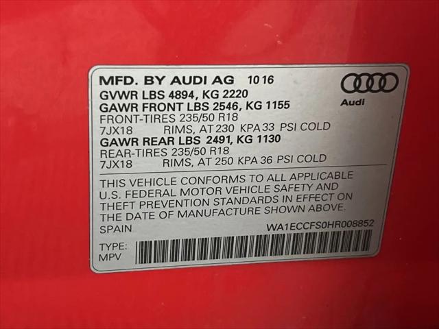 2017 Audi Q3 2.0T Premium