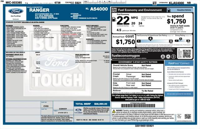 2019 Ford Ranger XLT