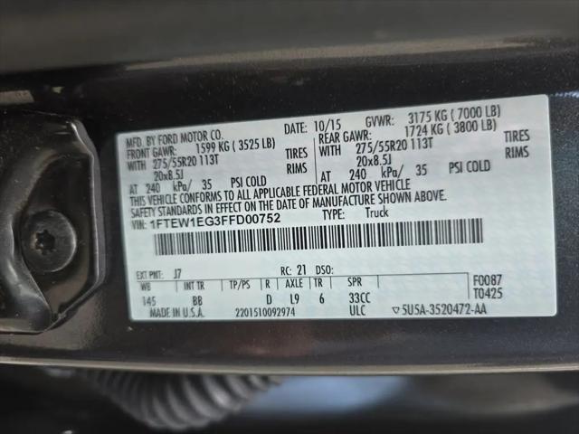 2015 Ford F-150 Platinum