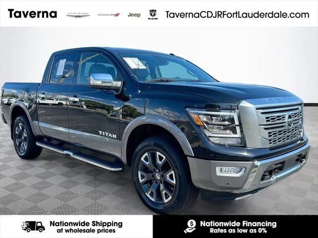 2021 Nissan Titan Crew Cab Platinum Reserve 4x4 for sale in Pompano Beach, FL