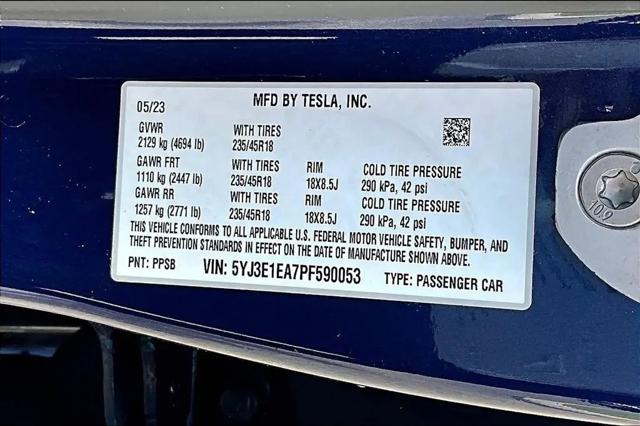 2023 Tesla Model 3 Rear-Wheel Drive
