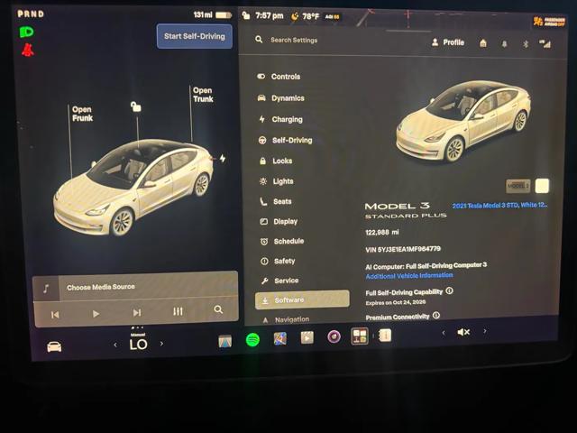2021 Tesla Model 3 Standard Range Plus Rear-Wheel Drive