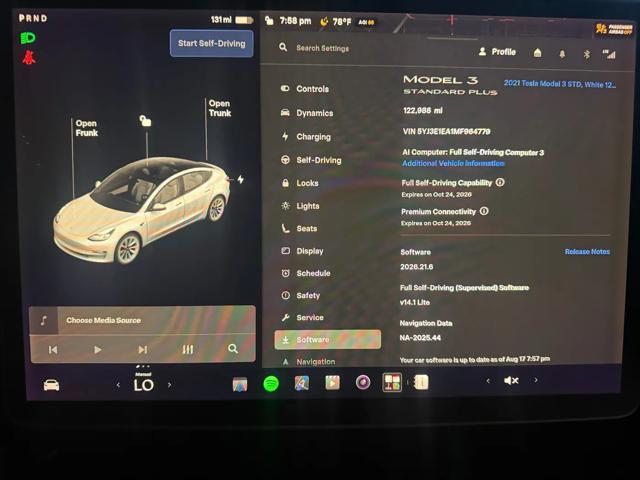 2021 Tesla Model 3 Standard Range Plus Rear-Wheel Drive