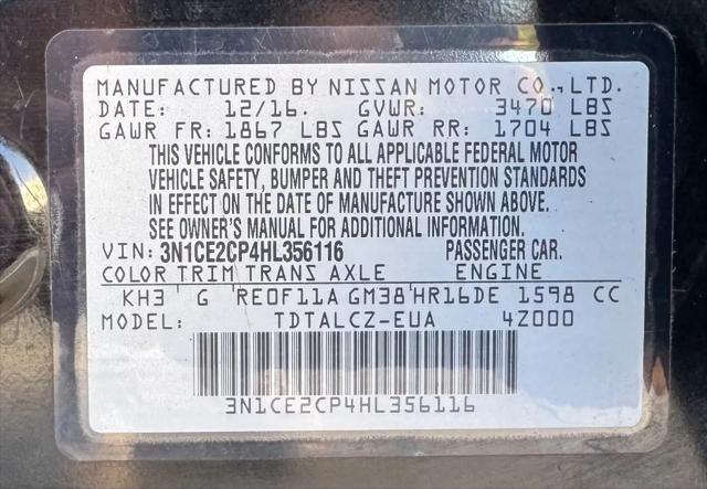 2017 Nissan Versa Note S Plus
