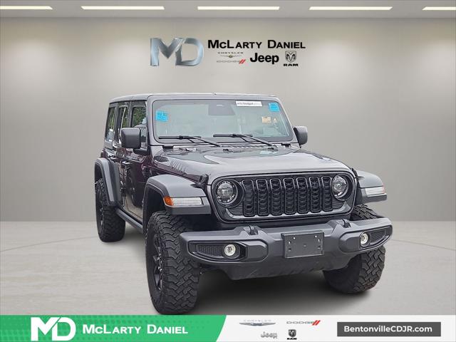 2025 Jeep Wrangler 4-Door Willys 4x4 for sale in Bentonville, AR