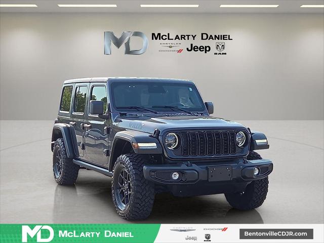 2025 Jeep Wrangler 4-Door Willys 4x4 for sale in Bentonville, AR
