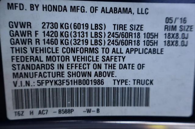 2017 Honda Ridgeline RTL