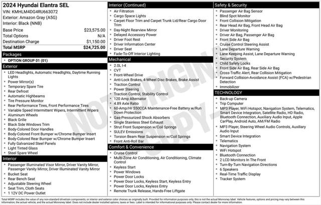 2024 Hyundai Elantra SEL 2024 Hyundai Elantra SEL