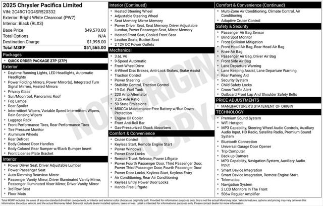 2025 Chrysler Pacifica Limited for sale in Ozark, MT