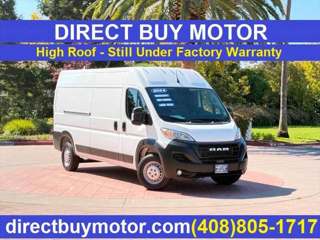 2024 Ram ProMaster 2500 Cargo Van Tradesman High Roof 159" WB w/Pass Seat for sale in San Jose, CA