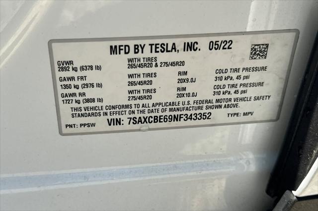 2022 Tesla Model X Plaid Tri Motor All-Wheel Drive