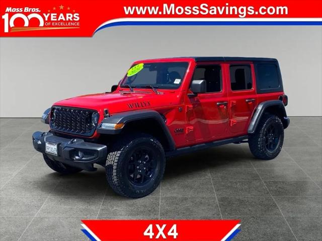 2025 Jeep Wrangler 4-Door Willys 4x4 for sale in San Bernardino, CA