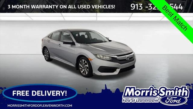 2018 Honda Civic EX for sale in Leavenworth, KS
