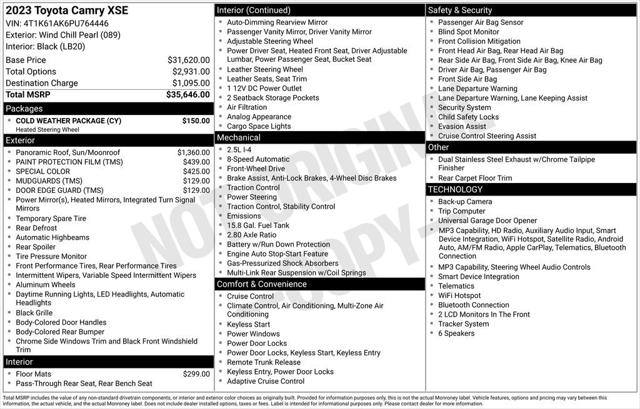 2023 Toyota Camry XSE 2023 Toyota Camry XSE