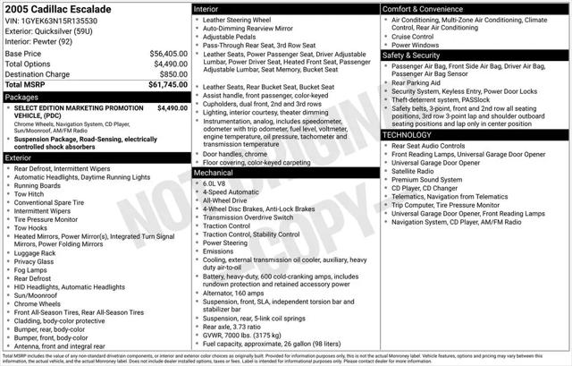 2005 Cadillac Escalade Standard for sale in Provo, UT
