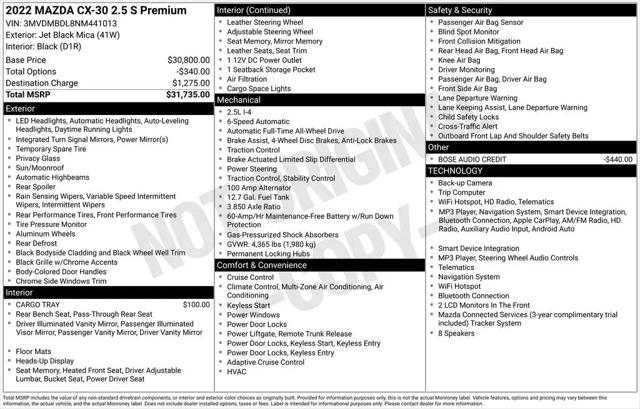 2022 Mazda CX-30 Premium for sale in Ellicott City, MD