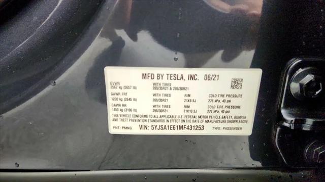 2021 Tesla Model S Plaid Tri Motor All-Wheel Drive
