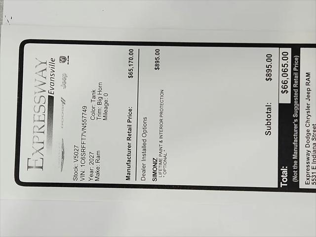 2027 Ram 1500 Big Horn