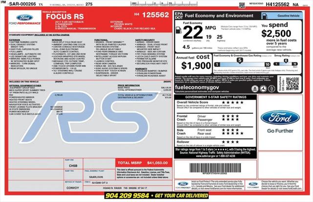 2017 Ford Focus RS