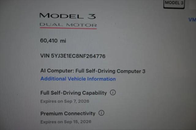 2022 Tesla Model 3 Performance Dual Motor All-Wheel Drive