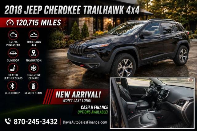 2018 Jeep Cherokee Trailhawk 4x4 for sale in Arkadelphia, AR