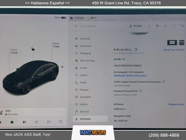 2019 Tesla Model 3 Standard Range Plus